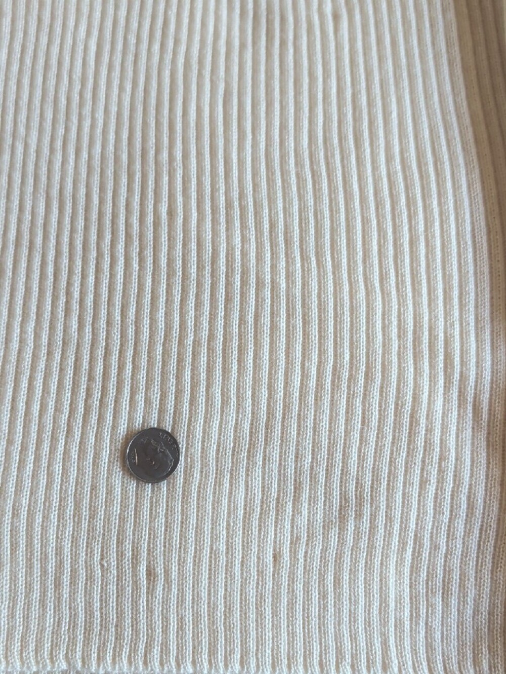 The Row Cashmere Cream Ribbed Crewneck Sweater - Repair needed! - Picture 7 of 9